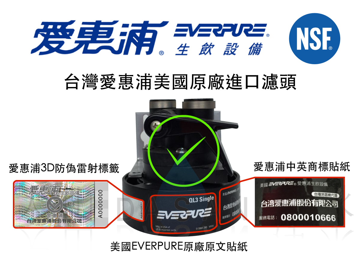 大山淨水愛惠浦QL3Head