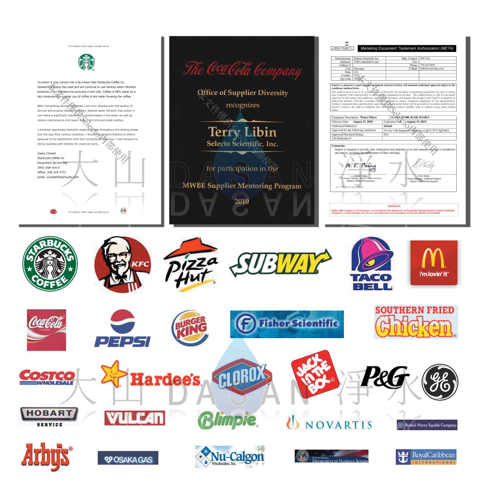 大山淨水美國水樂企業優選