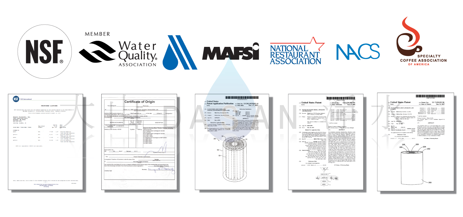 大山淨水美國水樂認證